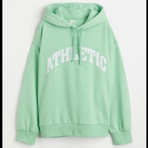 H&M Green Hoodie Size Large